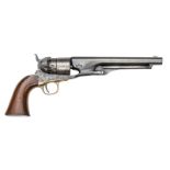 A 6 shot .44” Colt “Civilian” Model 1860 Army percussion revolver made for the London market, barrel