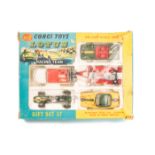 A Corgi Toys Gift Set 37 Lotus Racing Team. Comprising a Volkswagen Breakdown in white with