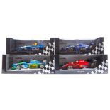 4 Pauls Model Art 1:18 ‘Grand Prix’ series Formula 1 racing cars. Sauber Ford C14 Red Bull RN29 K.