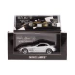 9 1:43 Minichamps sports GT/Prototype racing cars, Formula 1 racing cars. 2x Porsche 911 GT1 LM97-