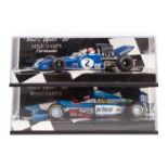 10 1:43 Minichamps Formula 1 racing cars. McLaren MP4/12 Test Car RN9 M. Hakkinen. 2x Benetton