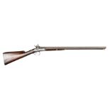 A double barrelled 14 bore percussion sporting gun, by Smith, London, probably Saml & C Smith, 43”