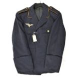 A Third Reich flight section officer quality 4 pocket jacket, with embroidered breast eagle and