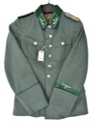 A scarce Third Reich customs officials service dress jacket, RSV monograms on shoulder boards,