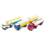 3 Dinky Supertoys commercial vehicles. A French Dinky Unic Esterel tractor unit with articulated