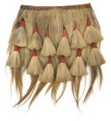 A most interesting “double sporran” apron, goats hair with 12 tassels in scarlet cloth sockets,