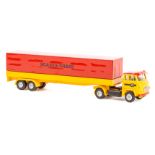 A Dutch Tekno Scania-Vabis LB76 forward control articulated truck. In bright yellow and red Scania-