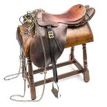 A Life Guards officer’s saddle with tackle, stated to have been last used at the Coronation of