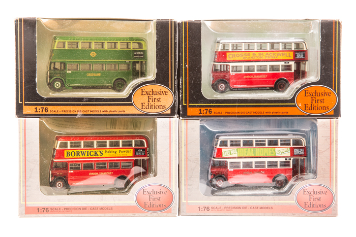 20 EFE Buses. 7 AEC STL – London Transport red and green variations including Green Line. With and