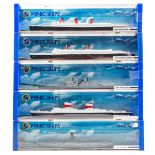 5 Hornby Tri-ang ships. M702 RMS Queen Elizabeth, M703 RMS Queen Mary, M704 SS United States, M741