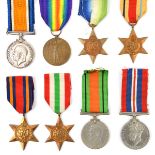 BWM (32830 Cpl R H Sherbourne, RA) VF. Victory (L 9544 Pte S Castle RW Kent R) NVF. WWII medals: