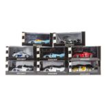 8 Minichamps 1:43 sports/prototype racing cars. 3x Porsche 917L RN21 in white and 2 Gulf RN17 and