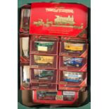 32 Matchbox Models of Yesteryear in maroon boxes. Including; 1929 Scammell 100t Truck-trailer with