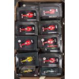 20 HotWheels 1:43 F1 racing cars. 7x Ferrari – 2000, 2001, 2002 and 2003 all M. Schumacher. 2001,