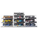 10 Minichamps/Paul’s Model Art 1:43 F1 cars. Sauber Petronas H.H. Frentzen, Renault R23 J. Trulli,