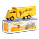 A scarce Dinky Supertoys Guy Van ‘Weetabix’ (514). An example with first type cab and ridged wheels,