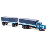 A limited issue Dutch Tekno Scania-Vabis 80 Super normal control 10 wheeled rigid truck and 8