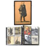 A small collection of mainly WWII German and other European printed card and postal ephemera,