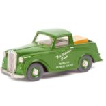 An Illustra 1952 Triumph Mayflower ‘Ute’. In mid green with black interior and green wheels.
