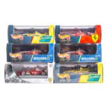 20 1:43 F1 racing cars by various makes. 12 Hot Wheels Racing- 3x Williams F1 H.H. Frentzen, A.