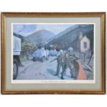 “The Royal Welch Fusiliers at Gorazde”, in Bosnia 1995, coloured print after the original by Toby