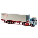 A limited issue Dutch Tekno Scania 141V8 forward control 6 wheel tractor unit and 12 wheeled refer