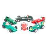 6 plastic Vanwall F1 cars. By various manufacturers – Mak’s Hong Kong in green with silver wheels