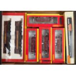 A small quantity of 00 railway by Hornby, all in EWS maroon and gold livery. A pack comprising of 2x