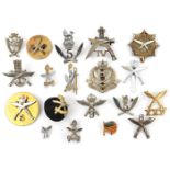 17 Gurkha hat badges: 1st, 4th, 5th large and small, 6th and do ERII, 7th, 9th, 25th, ERII
