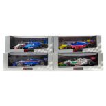 4 UT Models 1:18 American Indy Car Cart racing cars. All – American Racers Team, Denso Toyota