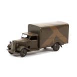 A rare late 1930’s Tri-ang Minic tinplate clockwork Army Van (21MCF). An example based on the