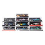 10 Minichamps/Paul’s Model Art 1:43 F1 cars. Benetton Ford Michael Schumacher Collection. Red Bull