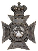 A Vic darkened Maltese Cross HP of the First Lanarkshire RVC. Near VGC Plate 1
