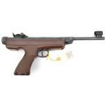 A .22” Original Mod 5 break action air pistol, with fully adjustable rearsight and brown plastic