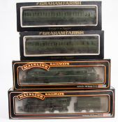 A small quantity of OO railway. 3x Mainline locomotives; A BR Warship Class Type 4 BB Diesel-