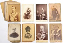 15 late Vic cabinet photographs of military personalities including “Prince George RN”, few others