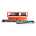 A small quantity of OO railway. A Hornby GWR King class 4-6-0 tender locomotive King Henry V11