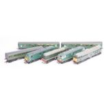 A good quantity of OO railways. 4 Hornby Dublo locomotives – West Country class Barnstaple 34005,