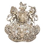 A Vic officer’s silver plated pouch badge of the Royal Monmouthshire Engineers Militia, 5 screw