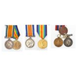 Pairs (3): BWM and Victory (2610 Pte W D Fell S Lan R) VF (part erased on BWM service number,