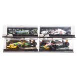20 Onyx / Minichamps (Pauls Model Art) 1:43 F1 etc racing cars. 15 Onyx – 4x Benetton Ford B193B –