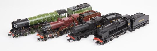 A quantity of OO railway by various makes including Bachmann, Airfix and Hornby. 11 locomotives