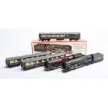 A quantity of OO railway by Tri-ang Hornby, Hornby, Mainline, Lima, etc. Including; Class 9F Evening