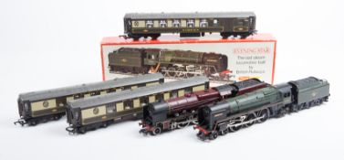 A quantity of OO railway by Tri-ang Hornby, Hornby, Mainline, Lima, etc. Including; Class 9F Evening