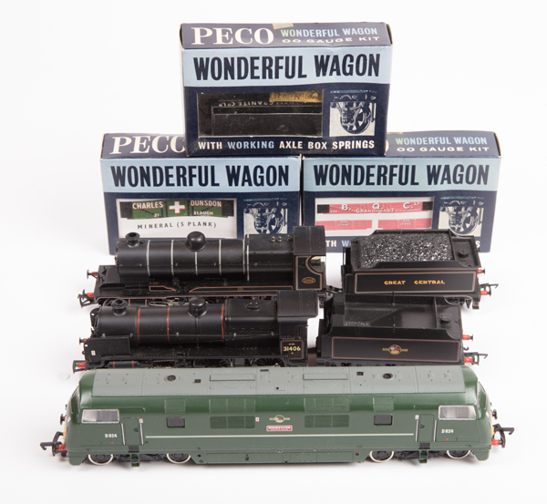 A quantity of OO railway. By Hornby, Bachmann, Lima, Tri-ang, Peco, GMR, Dapol, etc. Including; 9x