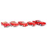 9 1:18 Ferrari sports cars by Bburago, Guitoy and Hotwheels. 1947 125S with black seats. 1949