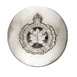 A scarce Canadian piper’s plaid brooch of the Winnepeg Highland Cadets, badge in plain circle.