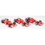 5 1:18 Hotwheels Ferrari F1 racing cars. F2001 RN2 R. Barrichello. F2002 RN1 M. Schumacher. F2005