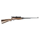 A good .22” late model Webley Mark 3 underlever air rifle, number B1318,fitted with A.S.I 4 x 20
