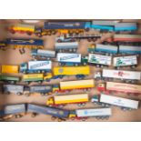 35 Wiking etc 1:87 scale trucks 1960s-1980s examples. 18x Scania; of which 8x articulated